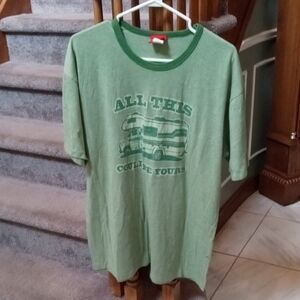 Green Graphic Tee Men's With RV Logo All This Could Be Yours